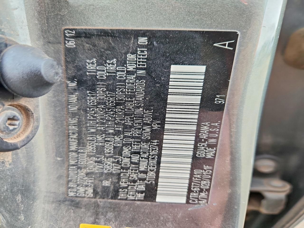 2012 Toyota Highlander Base