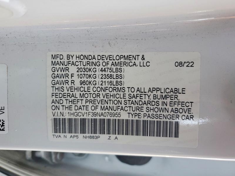 2022 Honda Accord Sport