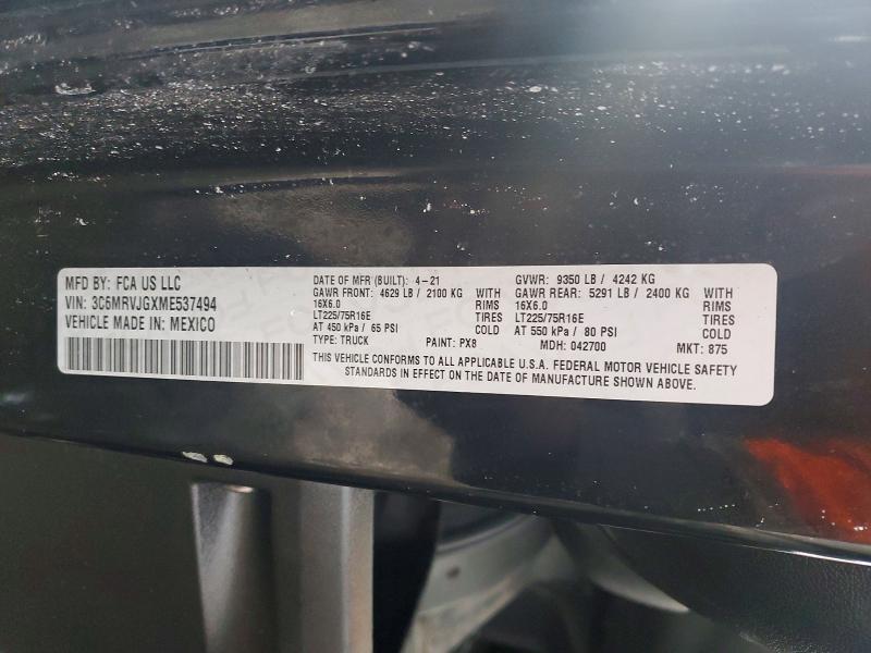 2021 Dodge RAM Promaster 3500 3500 High