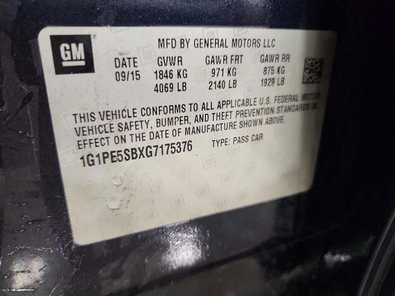 2016 Chevrolet Cruze Limited lt