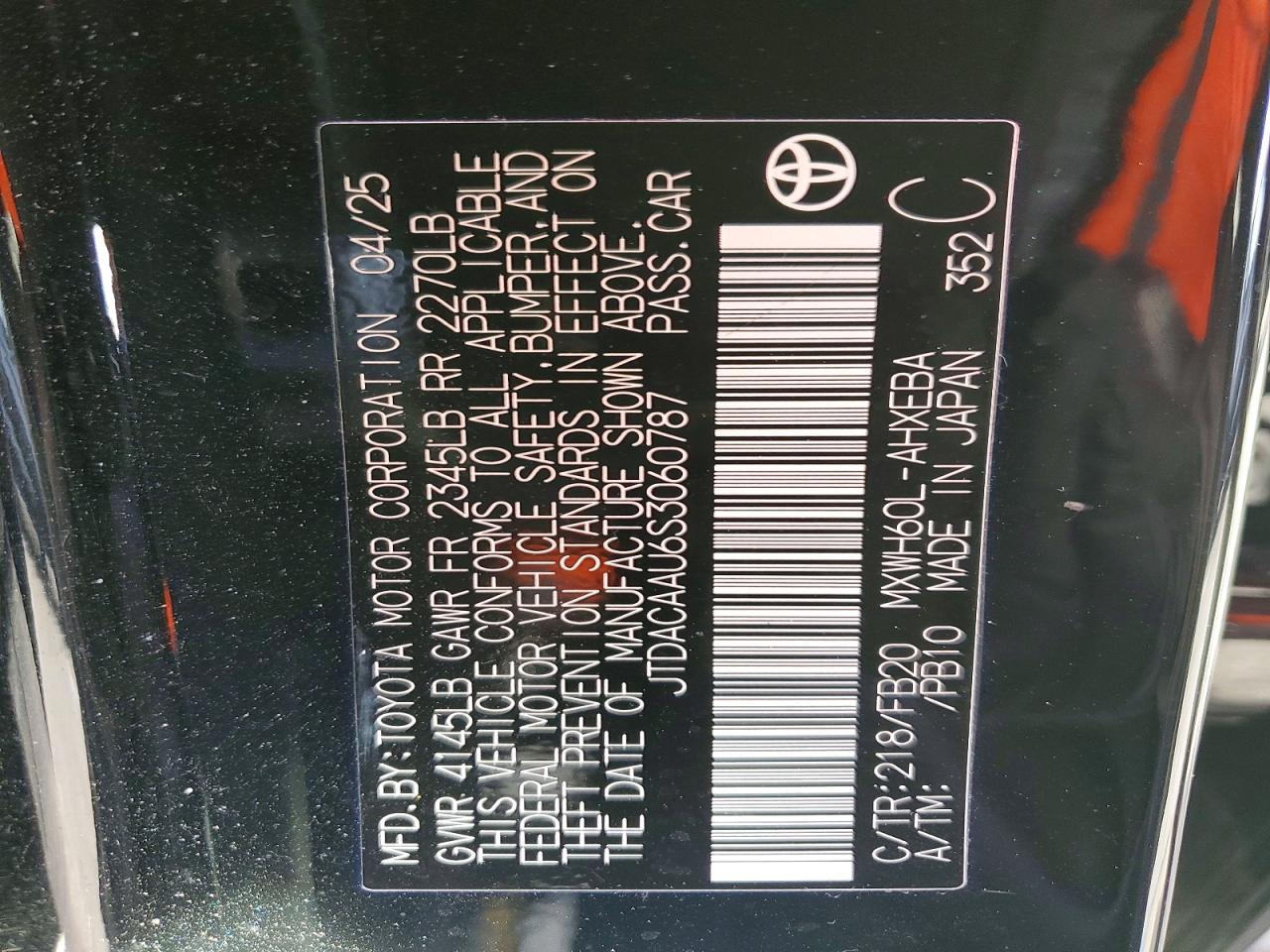2025 Toyota Prius le