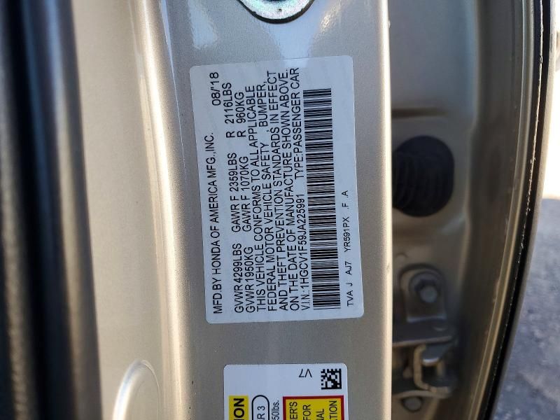 2018 Honda Accord exl