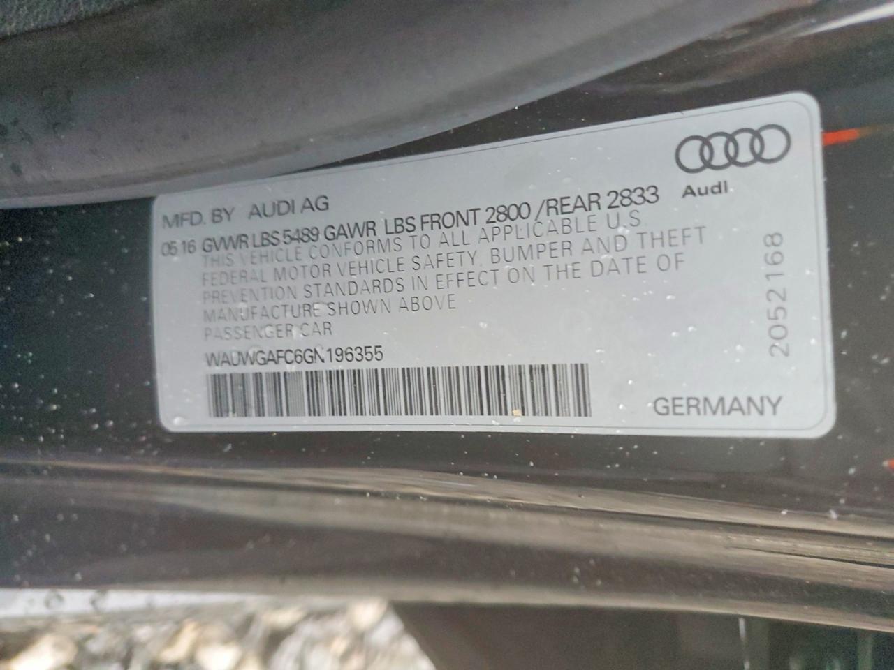 2016 Audi A7 Premium Plus