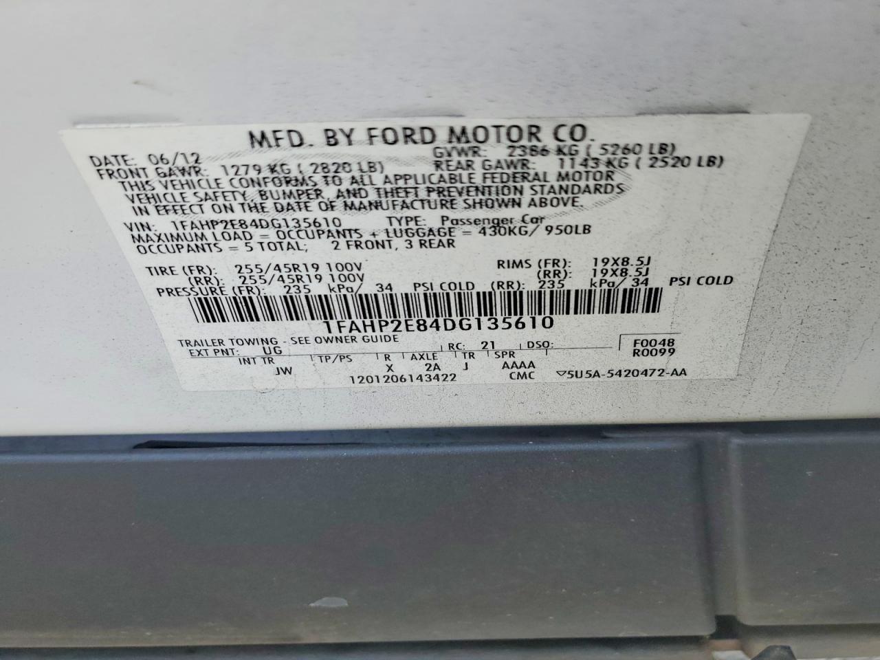 2013 Ford Taurus sel