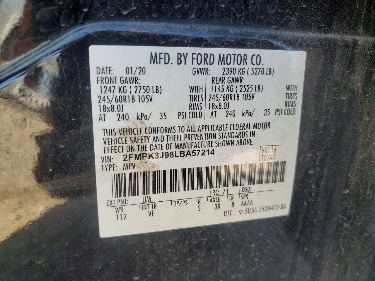 2020 Ford Edge sel