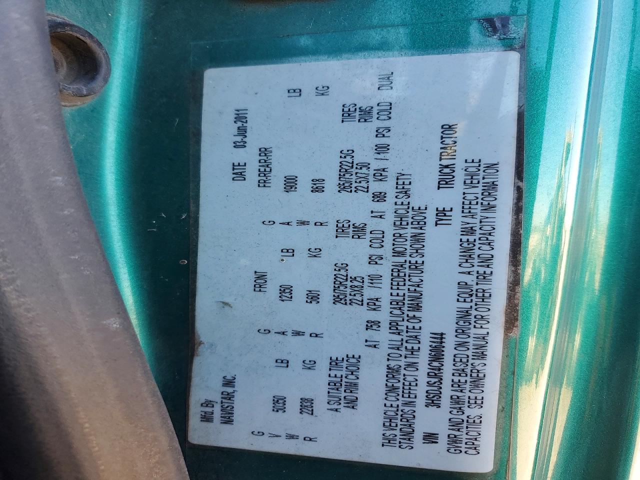2012 International LF687 Semi Truck