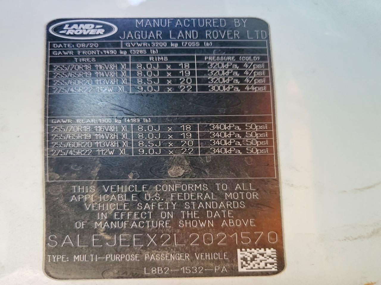 2020 Land Rover Defender 110 s