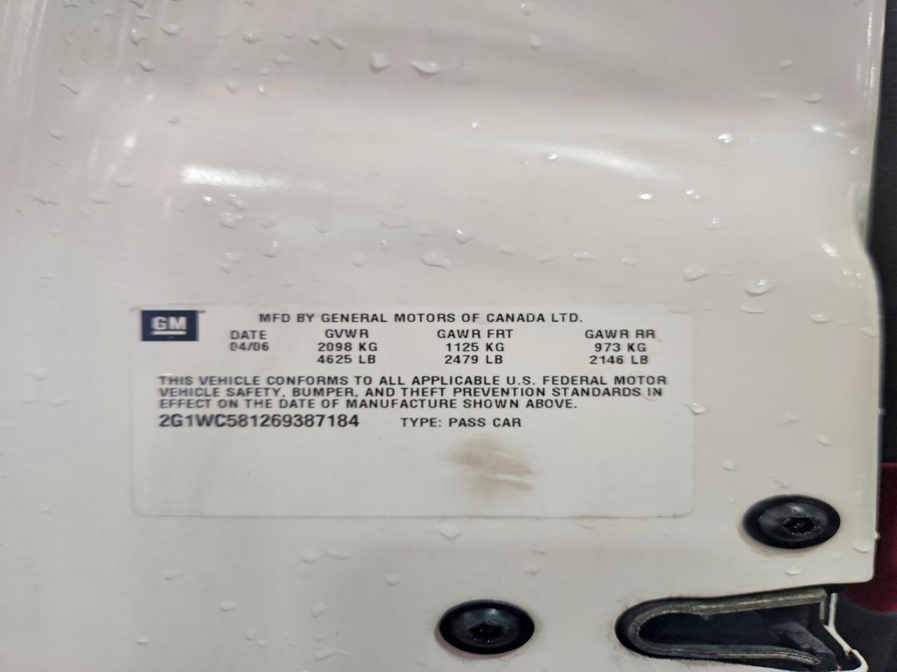 2006 Chevrolet Impala lt
