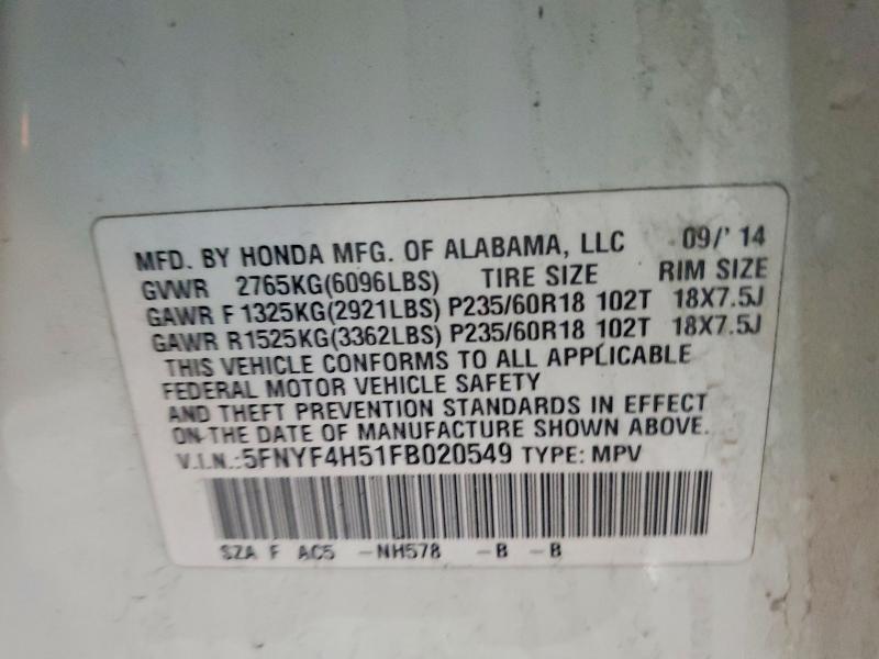 2015 Honda Pilot exl