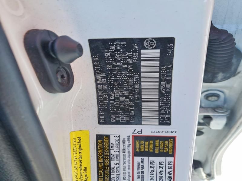 2017 Toyota Camry le