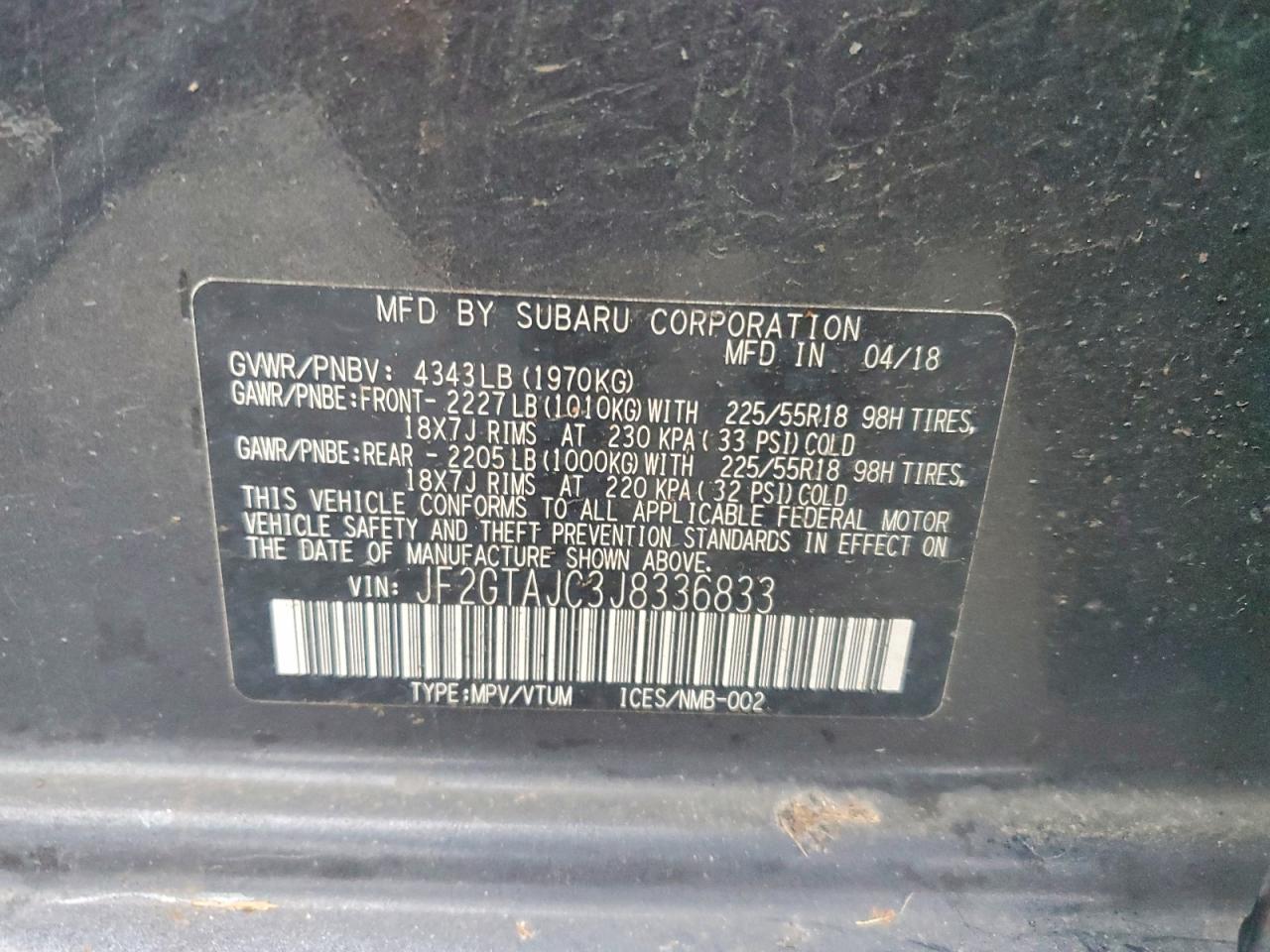 2018 Subaru Crosstrek Limited