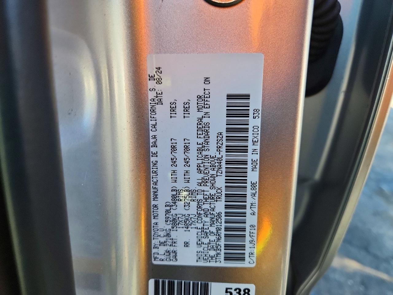 2024 Toyota Tacoma SR5