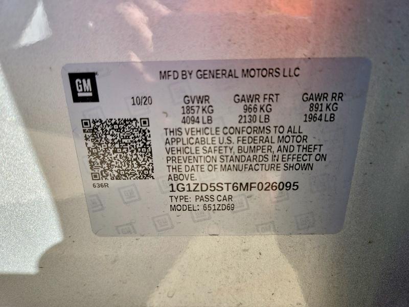 2021 Chevrolet Malibu lt