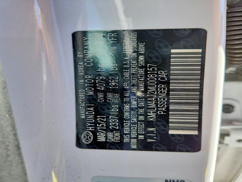 2021 Hyundai Elantra Blue