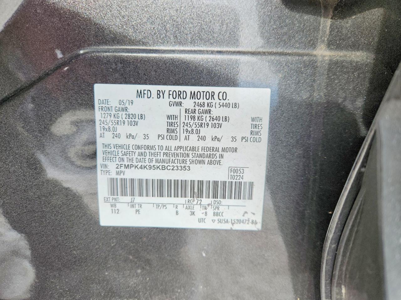 2019 Ford Edge Titanium