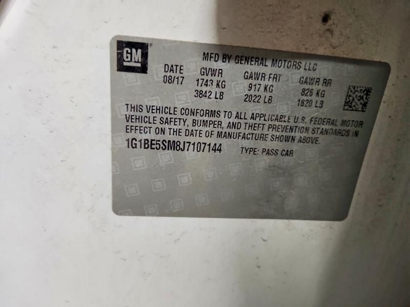 2018 Chevrolet Cruze lt