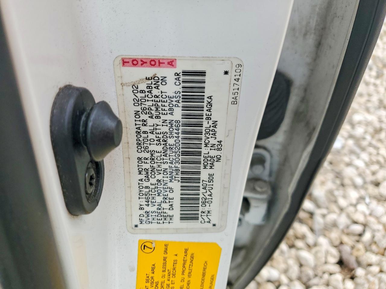 2002 Lexus Es 300 Base
