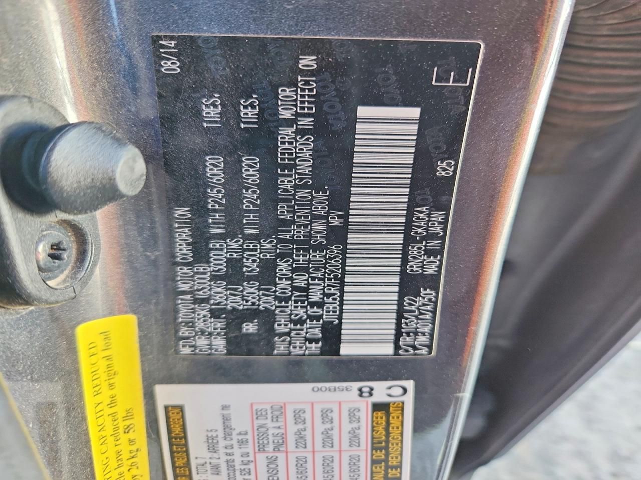 2015 Toyota 4runner Sr5/sr5 Premium