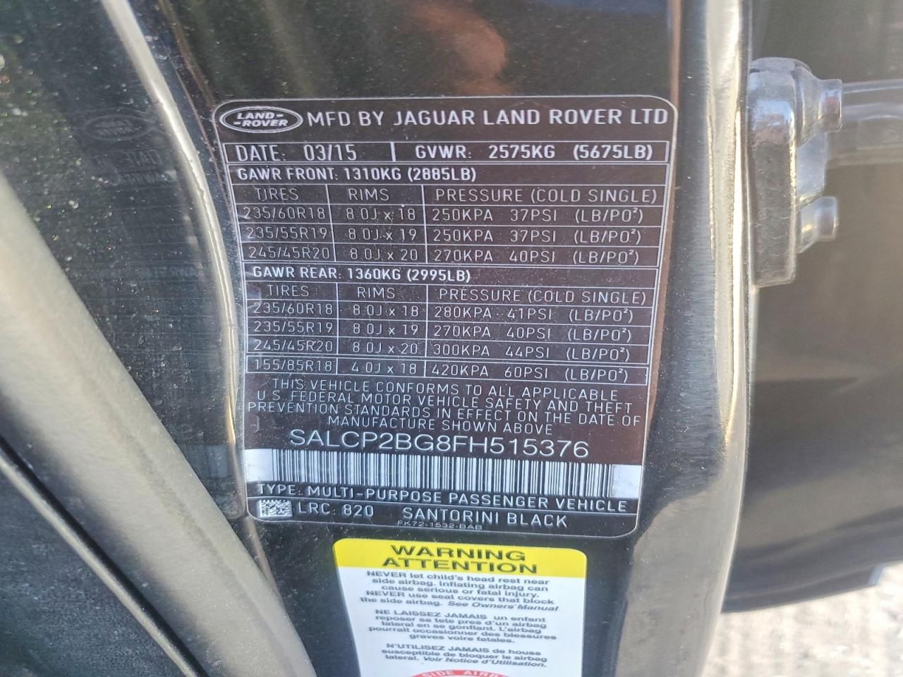 2015 Land Rover Discovery Sport se