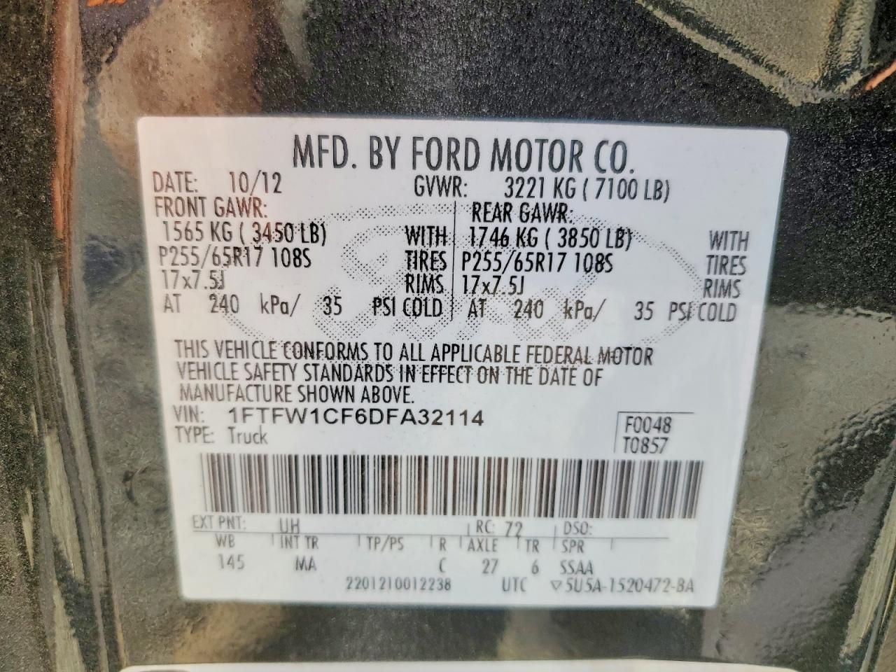 2013 Ford F150 Supercrew