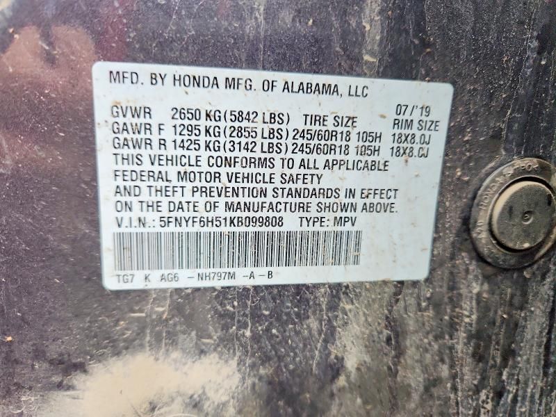 2019 Honda Pilot exl