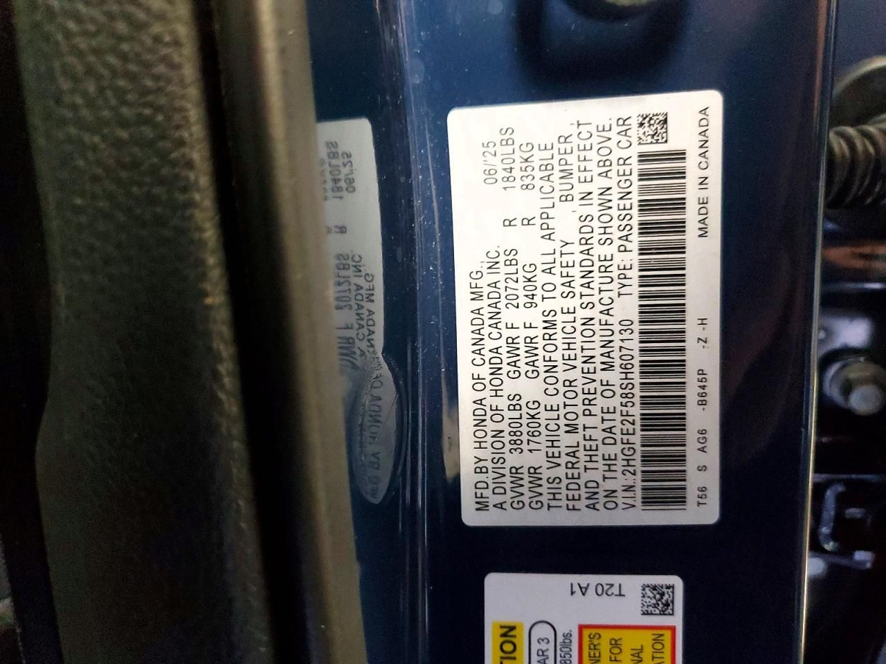 2025 Honda Civic Sport