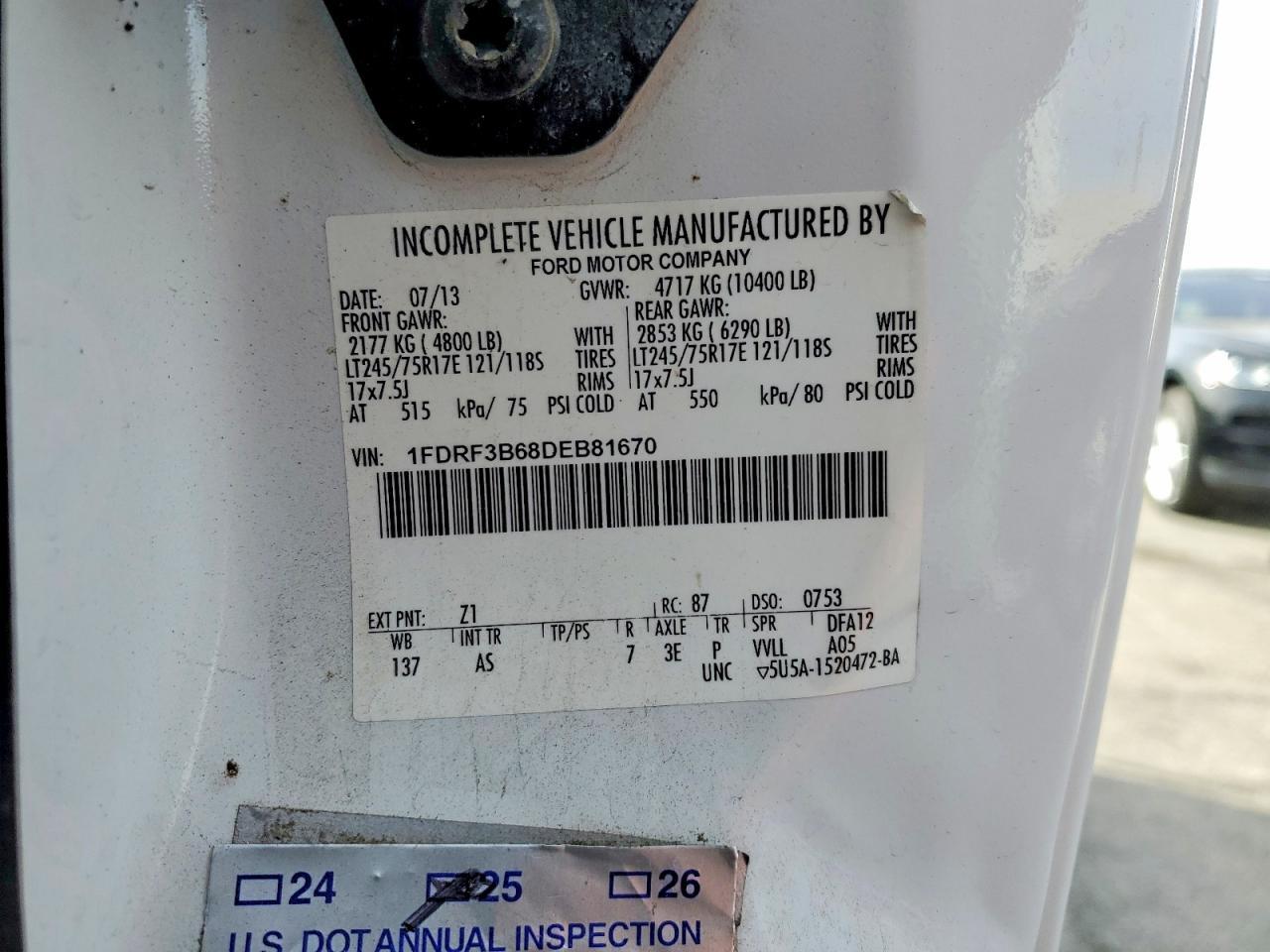 2013 Ford F350 Super Duty Utility / Service Truck