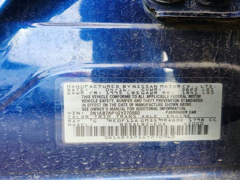 2016 Nissan Sentra s