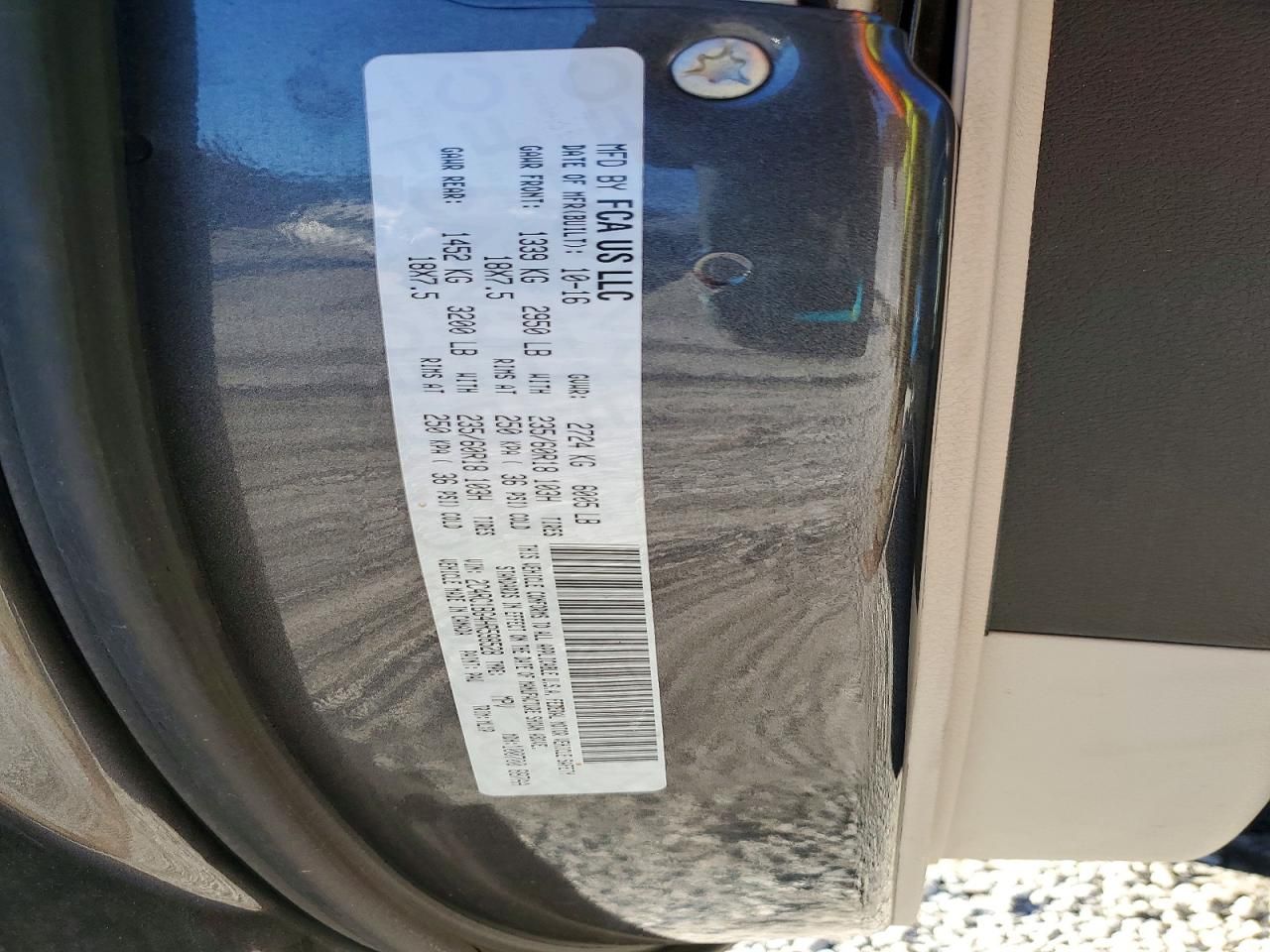 2017 Chrysler Pacifica Touring l