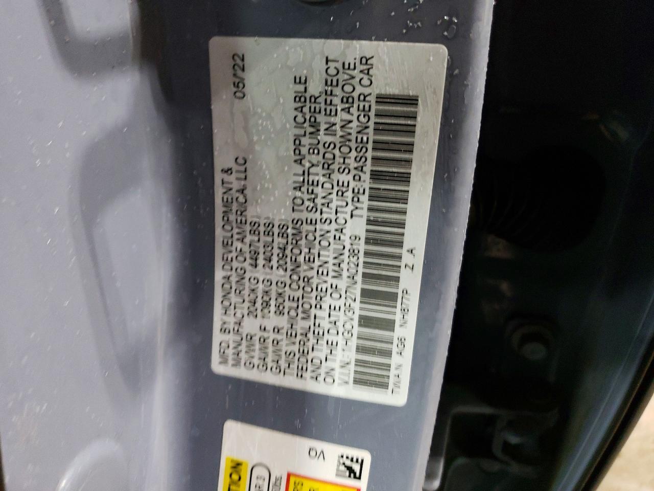 2022 Honda Accord Hybrid Sport