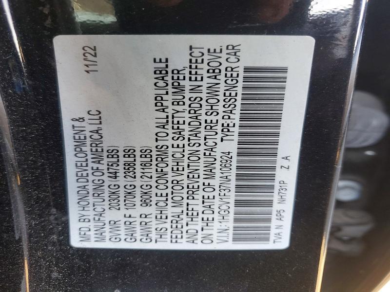 2022 Honda Accord Sport