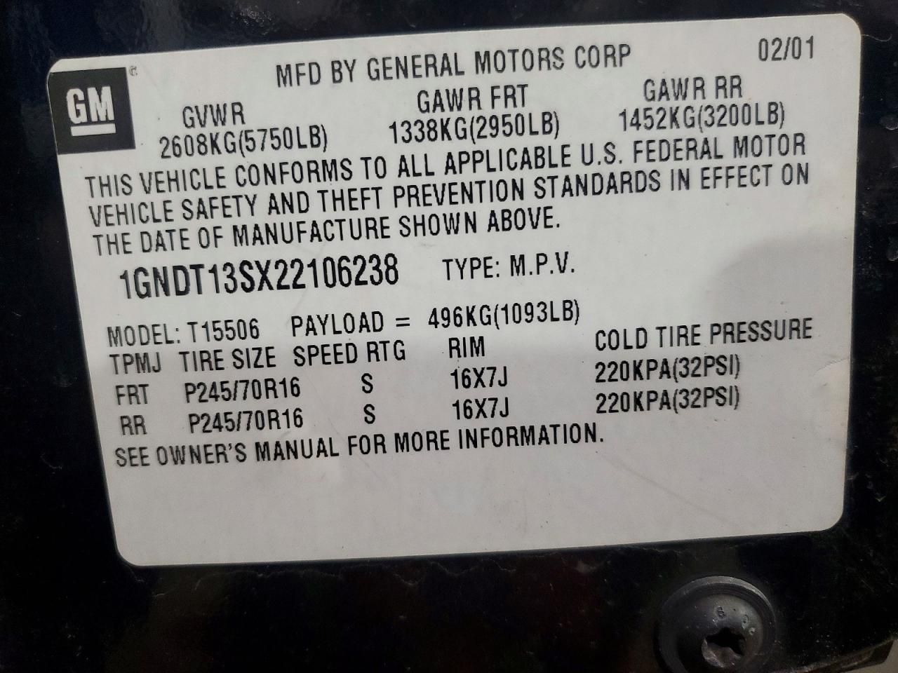 2002 Chevrolet Trailblazer