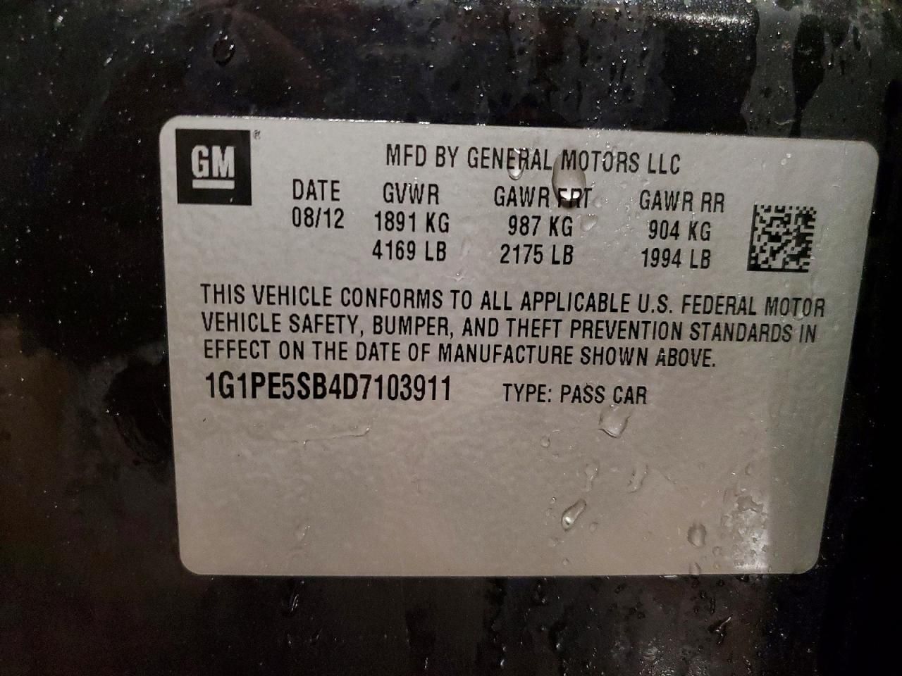 2013 Chevrolet Cruze lt