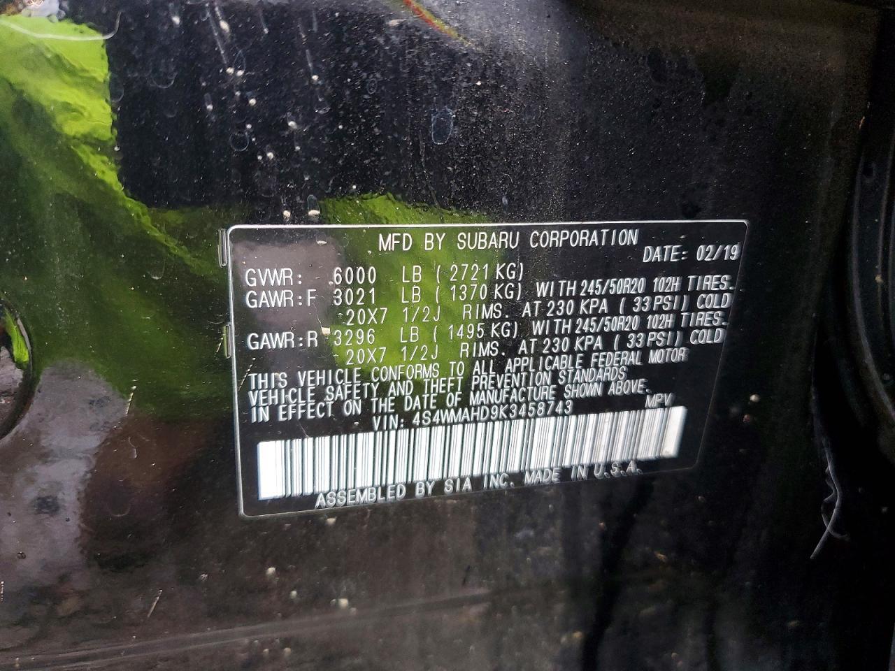 2019 Subaru Ascent Premium