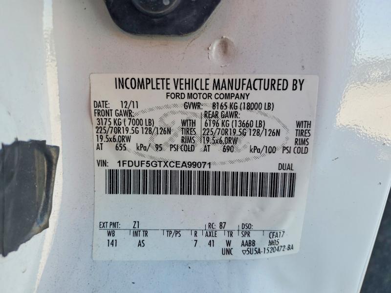 2012 Ford F550 Super Duty Bucket Truck