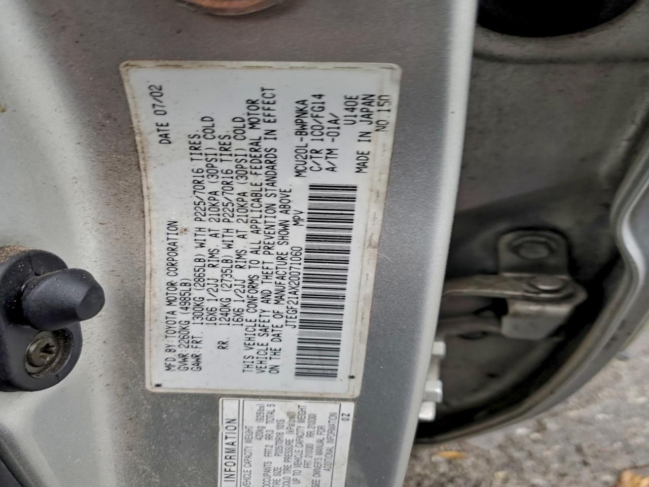 2002 Toyota Highlander Limited