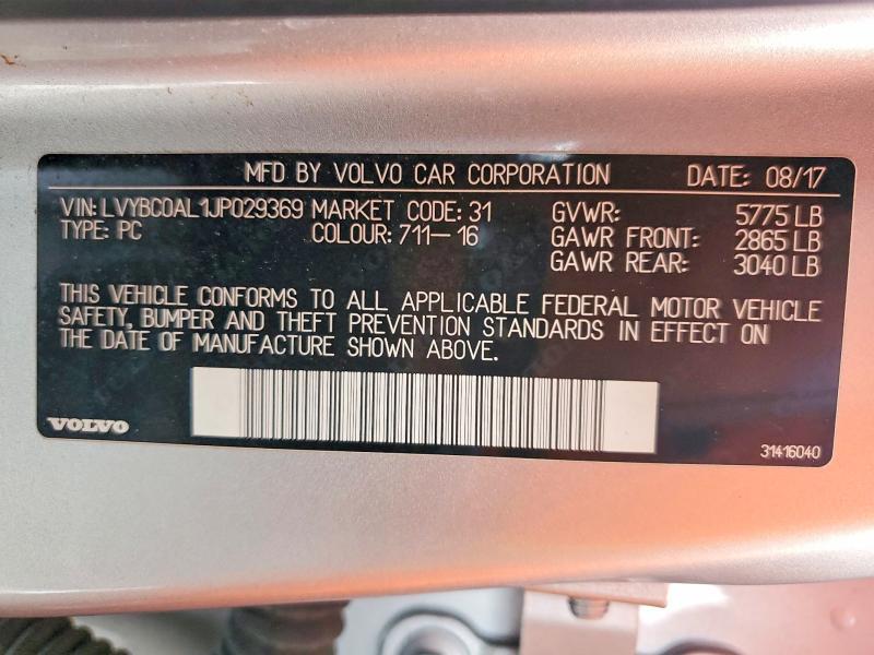 2018 Volvo S90 T8 Inscription