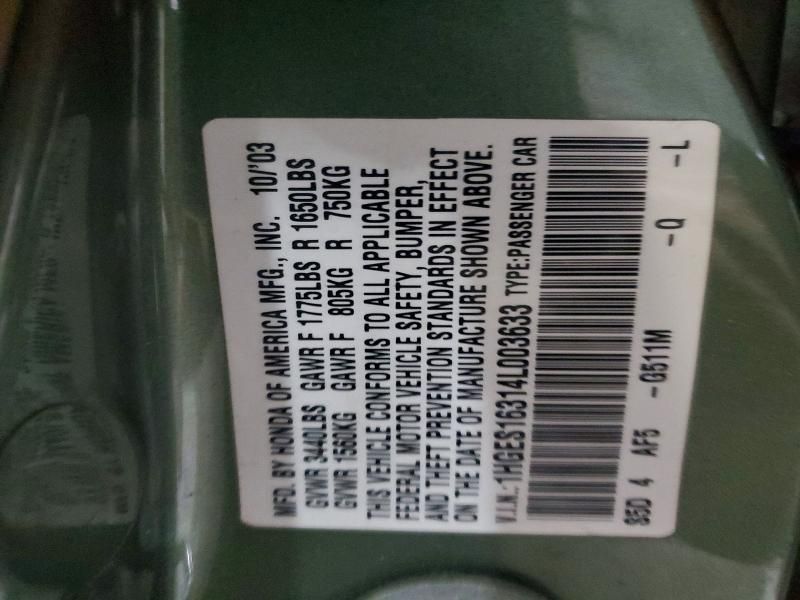 2004 Honda Civic dx vp