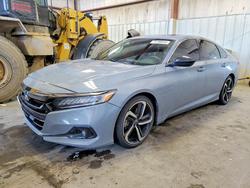 Honda salvage cars for sale: 2021 Honda Accord Sport