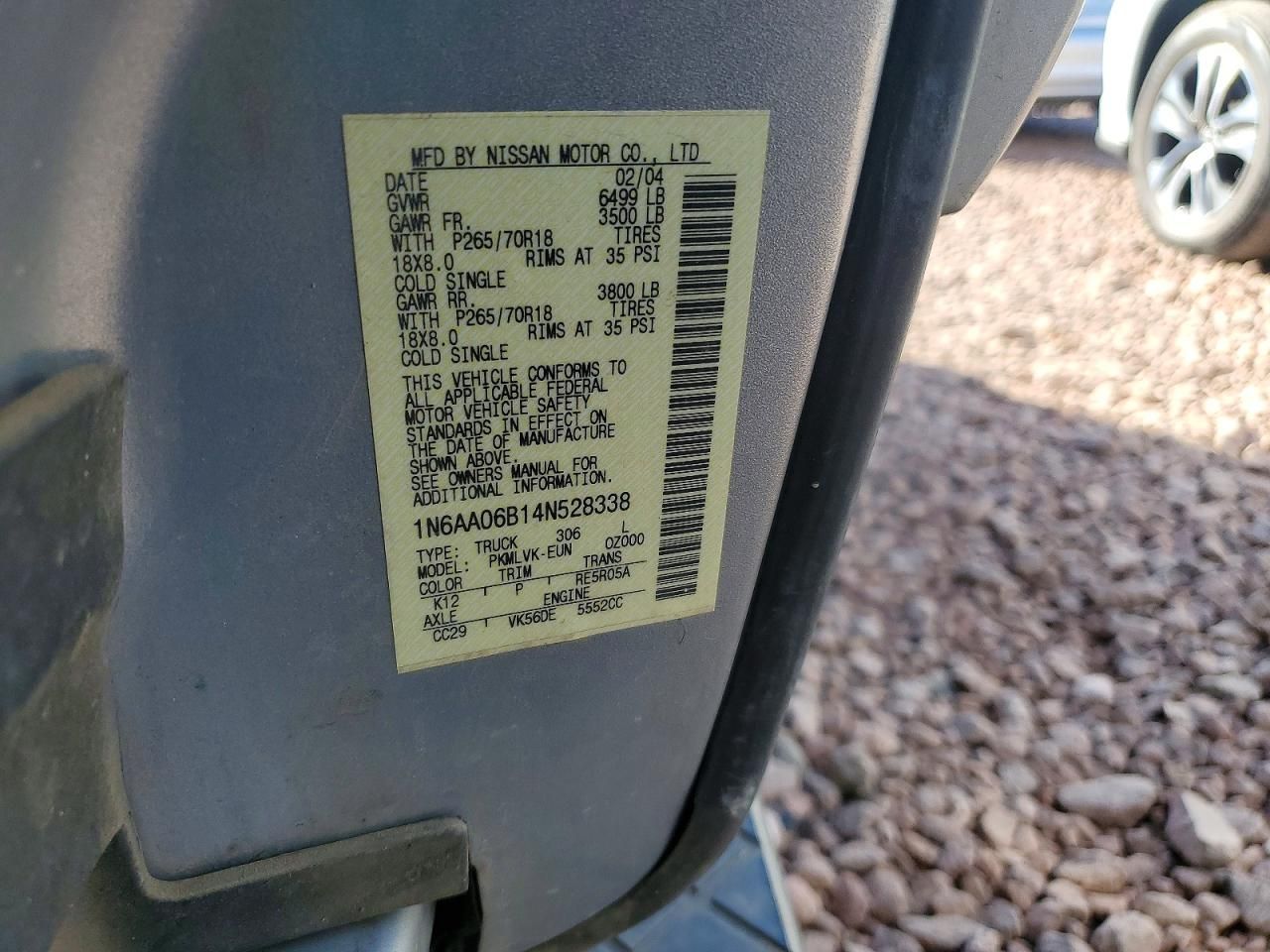 2004 Nissan Titan xe