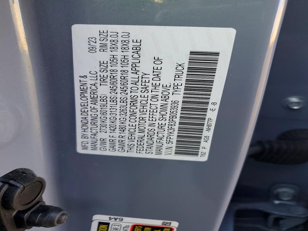 2023 Honda Ridgeline Black Edition