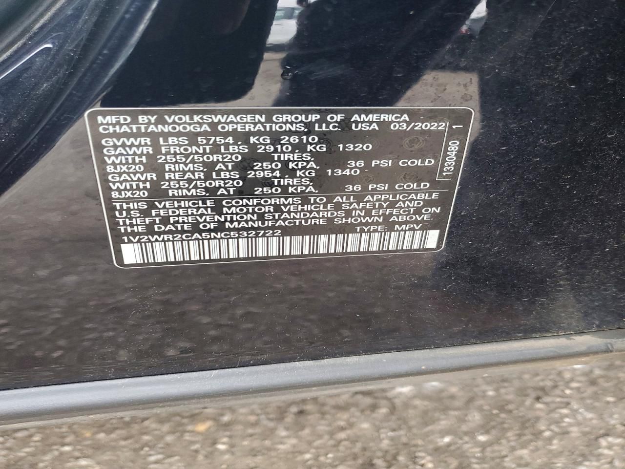 2022 Volkswagen Atlas se