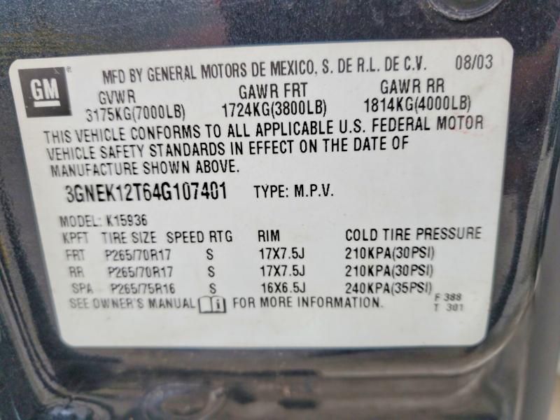 2004 Chevrolet Avalanche K1500