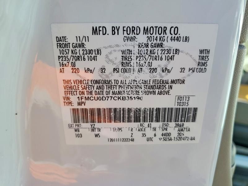 2012 Ford Escape xlt