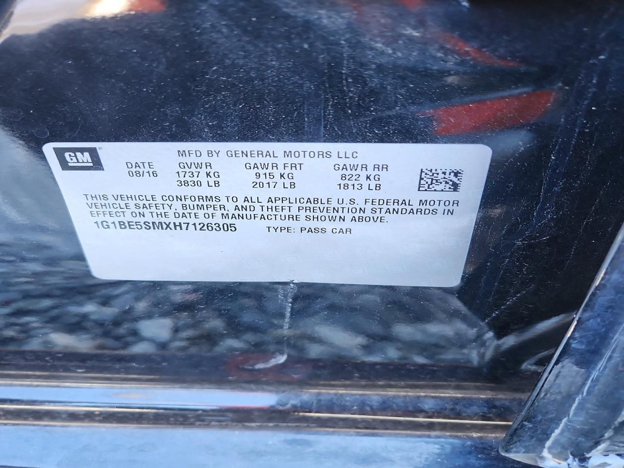 2017 Chevrolet Cruze lt