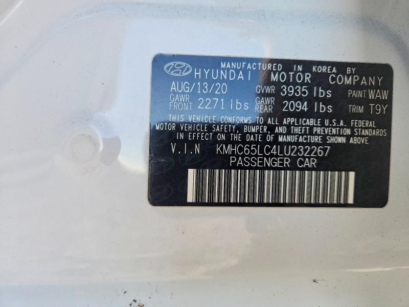 2020 Hyundai Ioniq Blue