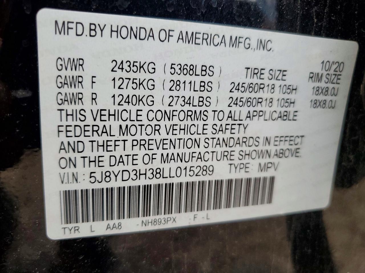 2020 Acura MDX