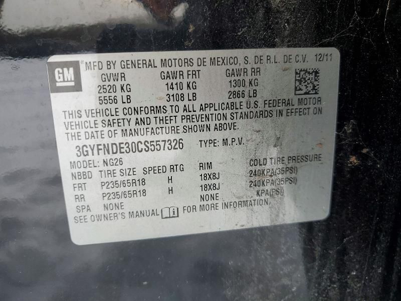 2012 Cadillac Srx Luxury Collection