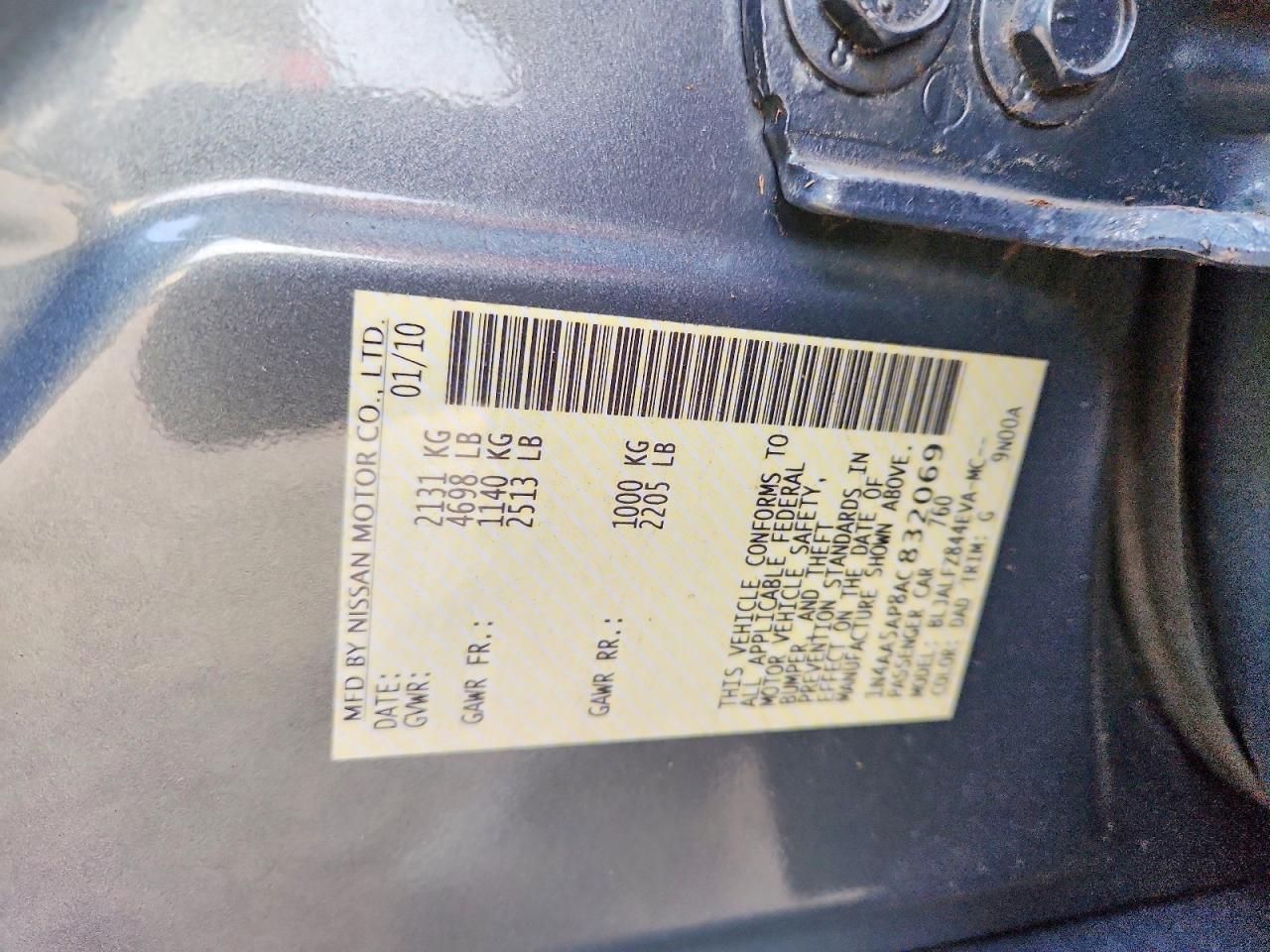 2010 Nissan Maxima s