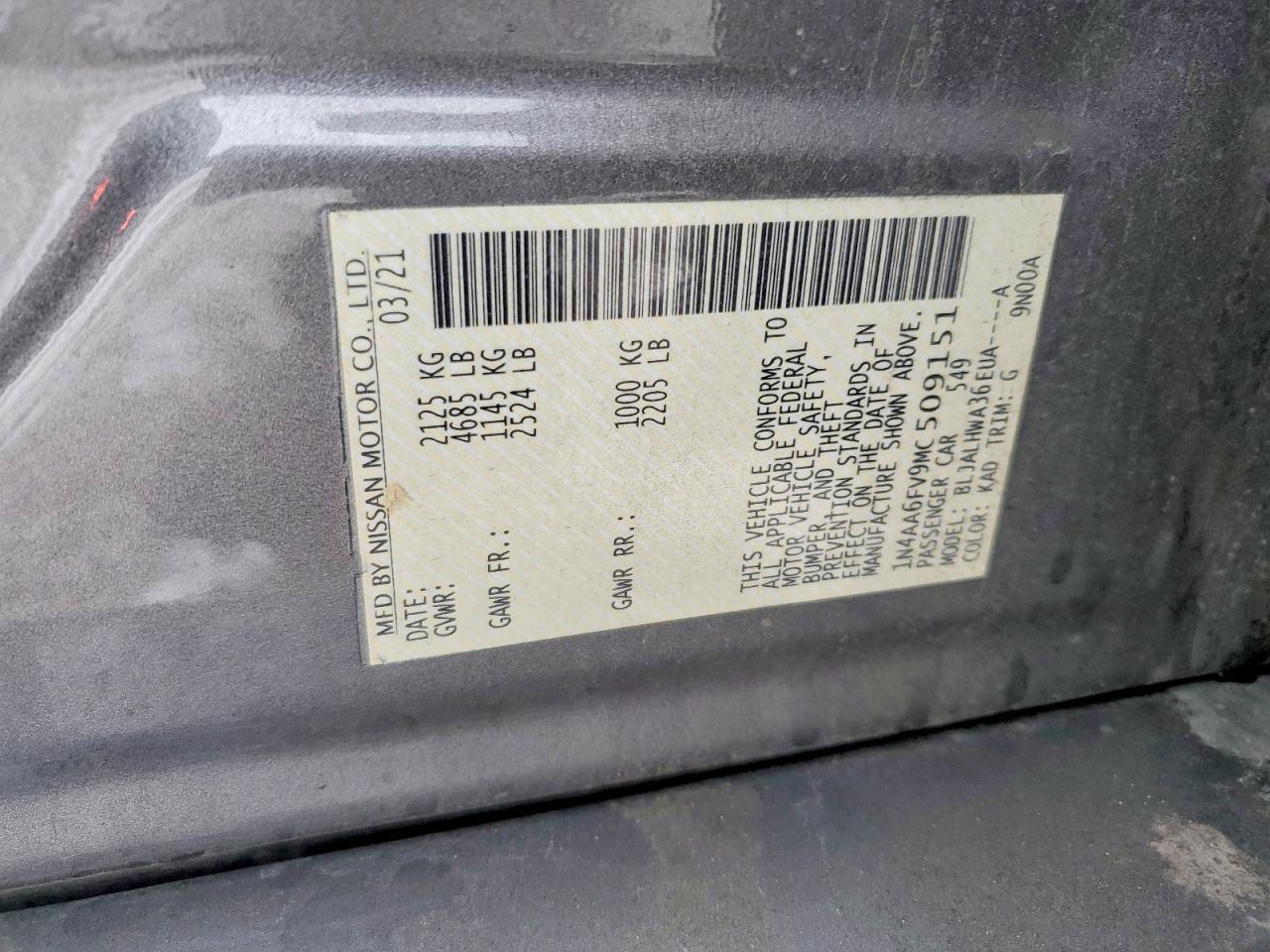 2021 Nissan Maxima Platinum
